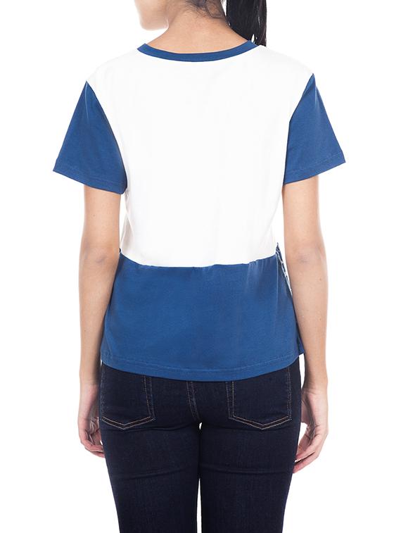 white cotton straight tee - 12787979 - Zoom Image - 3