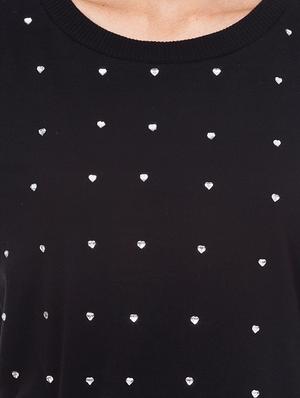 black cotton straight tee - 12787980 - Standard Image - 4