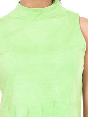 green cotton crop top - 12787984 - Standard Image - 4