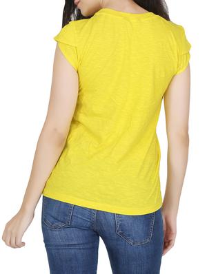 yellow cotton tee - 12788117 - Standard Image - 3