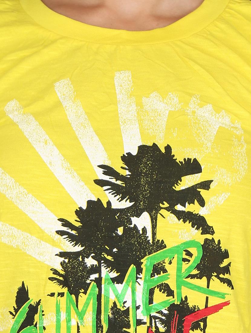 yellow cotton tee - 12788117 - Zoom Image - 4