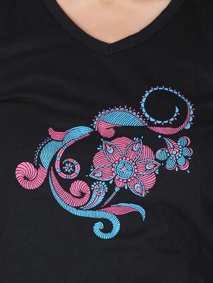 black cotton tee - 12788130 - Standard Image - 4