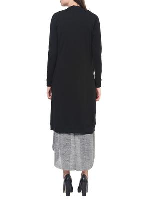 black jersey long shrug - 12788618 - Standard Image - 3