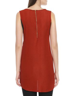 asymmetric embroidered top - 12789085 - Standard Image - 3