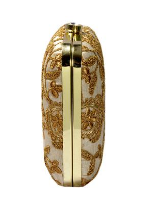 gold cotton clutch - 12791237 - Standard Image - 4