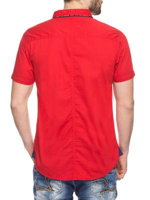 red cotton casual shirt - 12792616 - Standard Image - 3