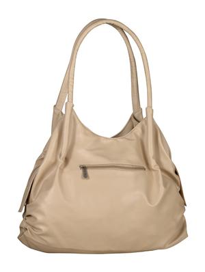 beige leatherette handbag - 12793953 -  Standard Image - 1