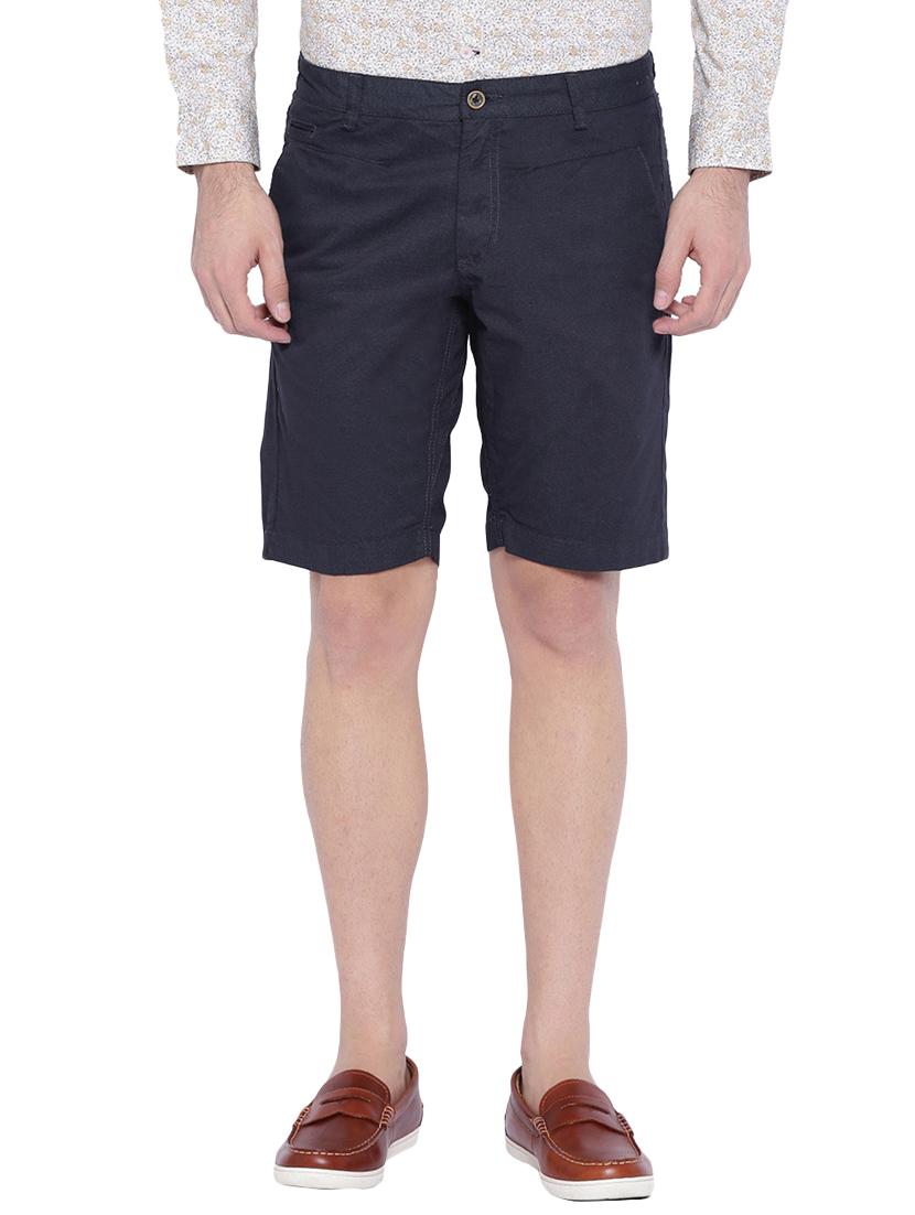 navy blue cotton shorts - 12794052 - Zoom Image - 1