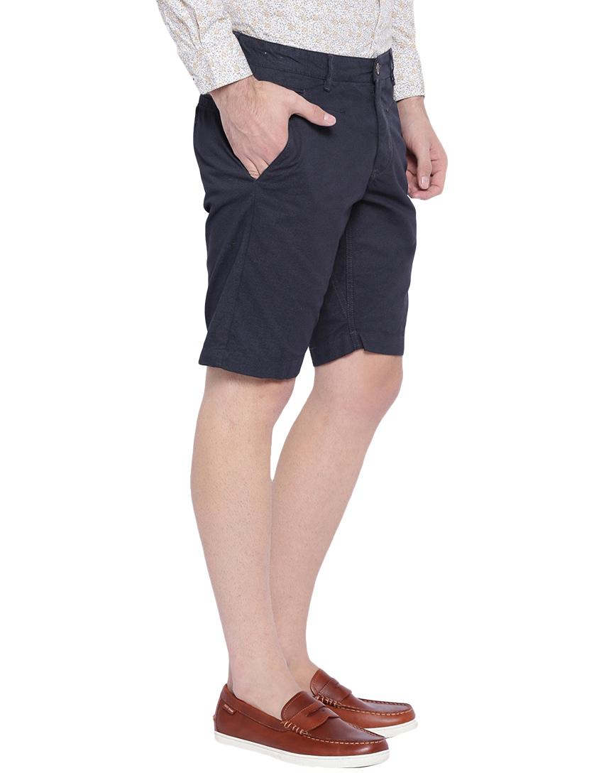 navy blue cotton shorts - 12794052 - Zoom Image - 2