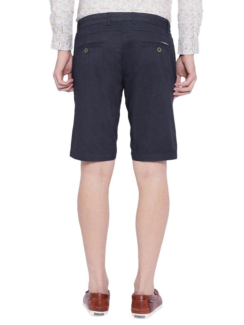 navy blue cotton shorts - 12794052 - Zoom Image - 3