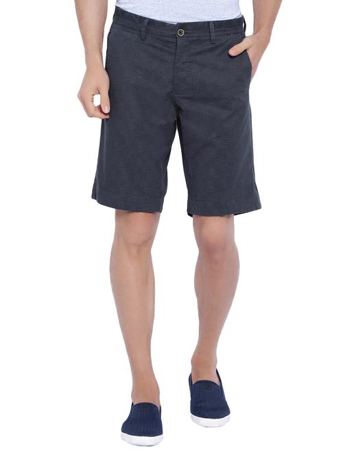 navy blue cotton shorts - 12794054 - Standard Image - 1