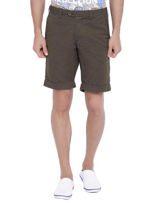 brown cotton shorts - 12794060 - Standard Image - 1