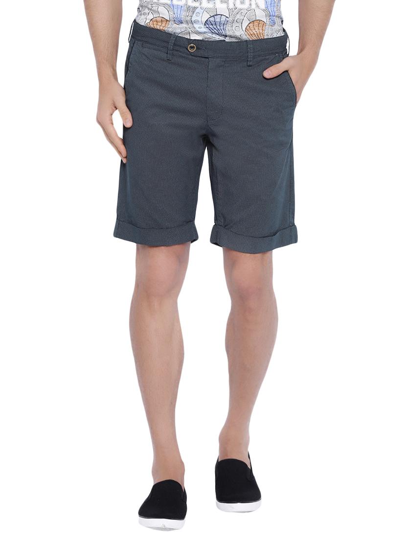 navy blue cotton shorts - 12794061 - Zoom Image - 1