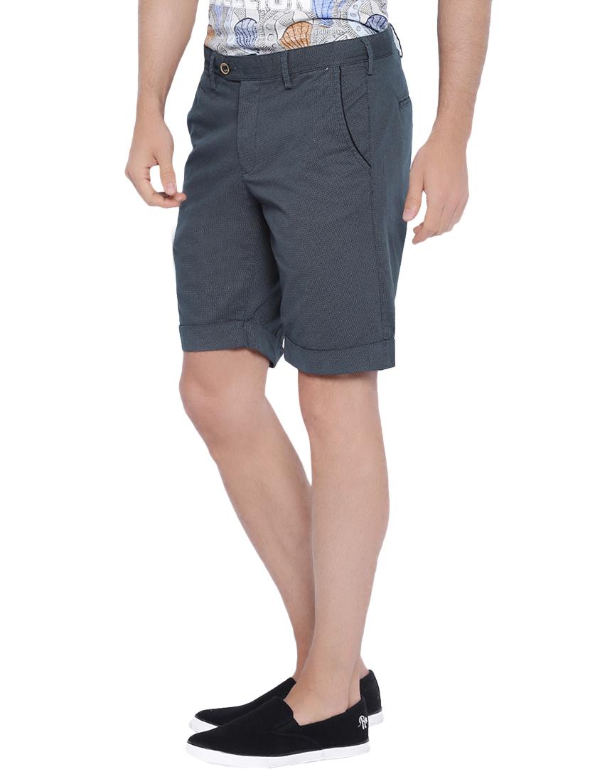 navy blue cotton shorts - 12794061 - Zoom Image - 2