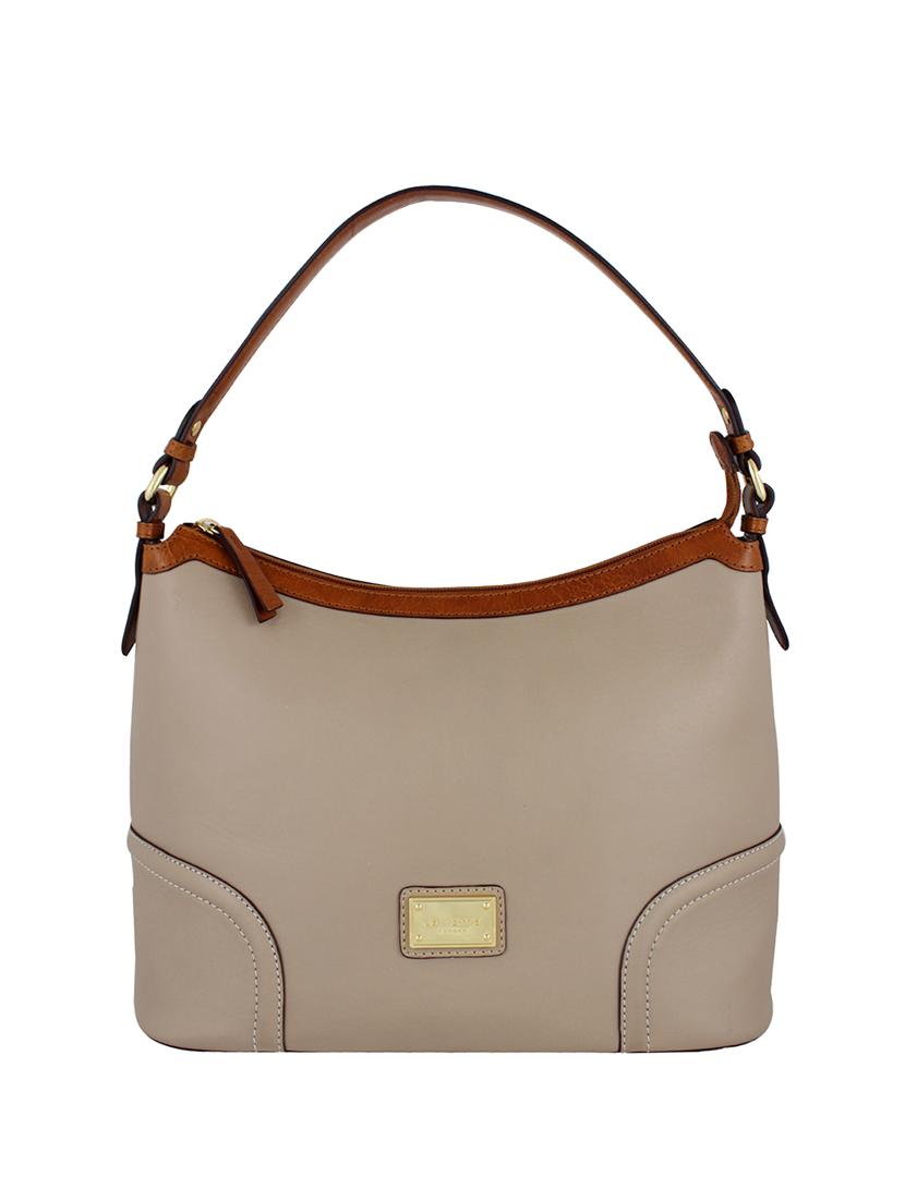 beige leather handbag - 12794170 - Zoom Image - 1