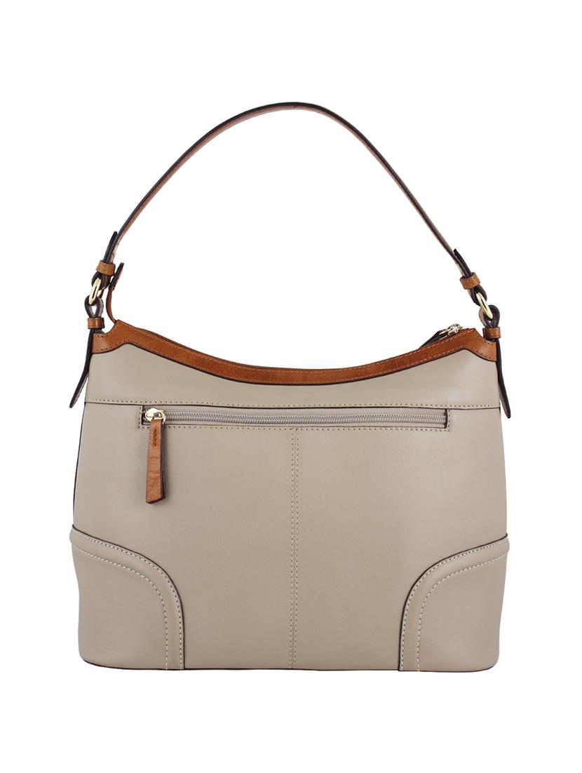 beige leather handbag - 12794170 - Zoom Image - 2