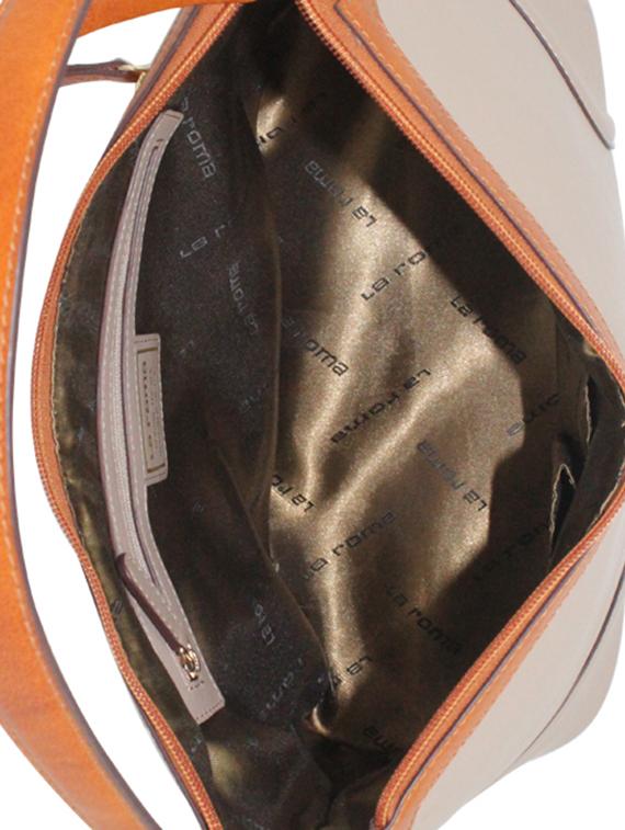 beige leather handbag - 12794170 - Zoom Image - 3