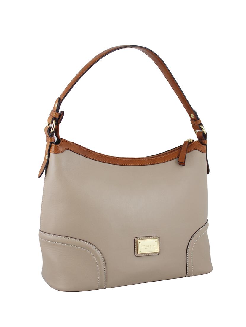 beige leather handbag - 12794170 - Zoom Image - 5