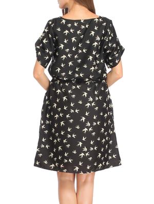 black printed shift dress - 12794177 - Standard Image - 3