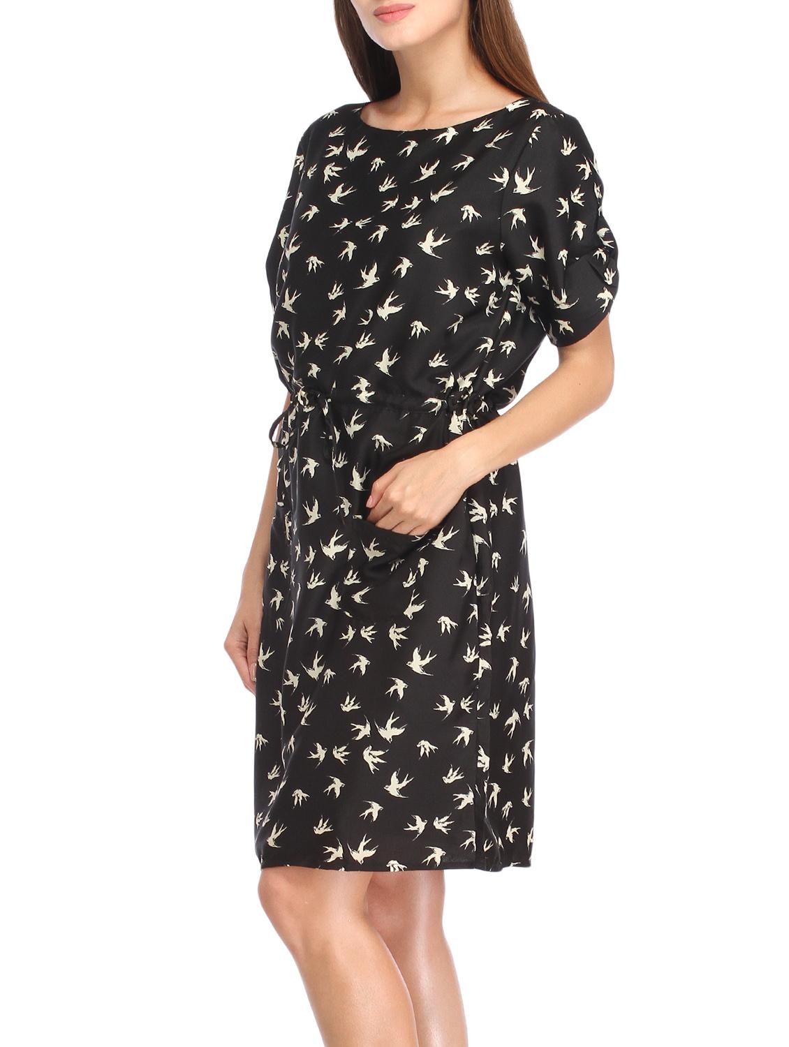 black printed shift dress - 12794177 - Zoom Image - 2