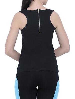 tuna london black cotton tank top tee - 12794397 - Standard Image - 3
