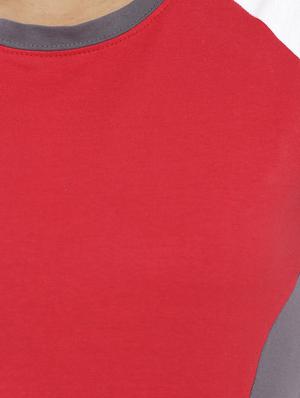 raglan sleeved color block tee - 12794507 - Standard Image - 4