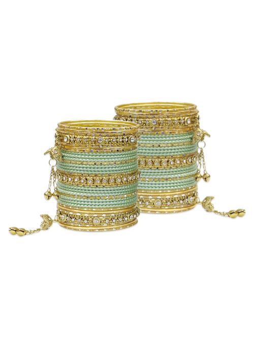 green metal bangle - 12795516 - Standard Image - 1