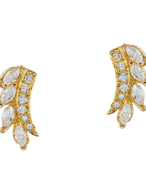 parijaat pack of cz stud earrings - 12796598 - Standard Image - 1