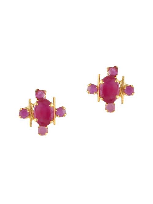 Parijaat Pack of CZ Stud Earrings - 12796625 - Standard Image - 1