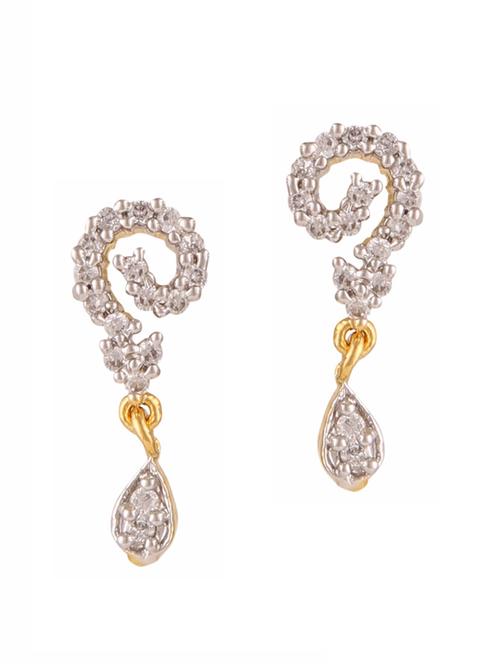 parijaat pack of cz stud earrings - 12796878 - Standard Image - 1