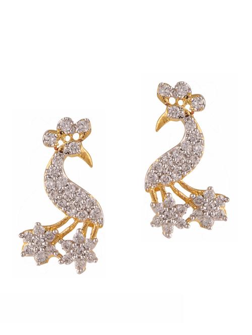 parijaat pack of cz stud earrings - 12796883 - Standard Image - 1