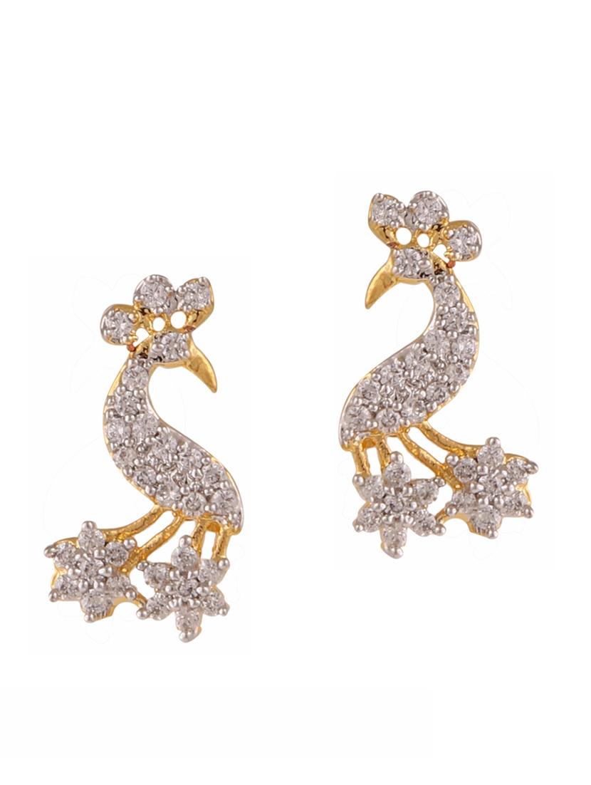 parijaat pack of cz stud earrings - 12796883 - Zoom Image - 1