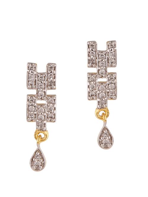 parijaat pack of cz stud earrings - 12796886 - Standard Image - 1