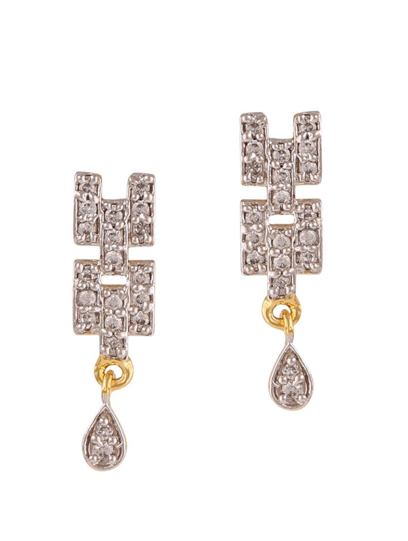 parijaat pack of cz stud earrings - 12796886 - Zoom Image - 1