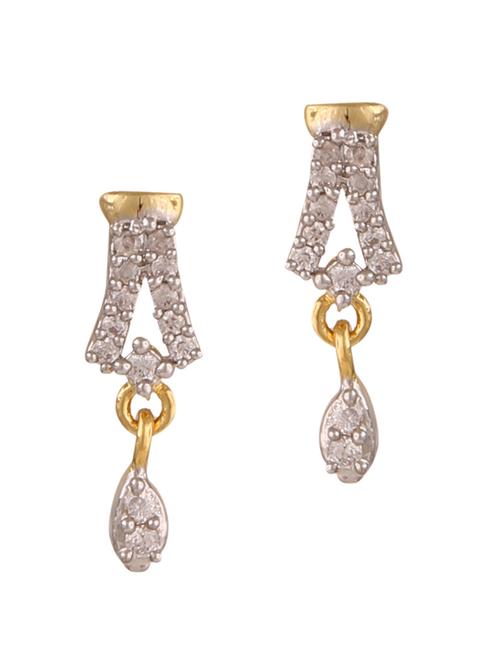 parijaat pack of cz stud earrings - 12796895 - Standard Image - 1