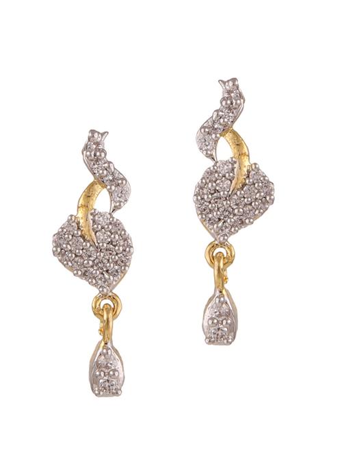 parijaat pack of cz stud earrings - 12796898 - Standard Image - 1