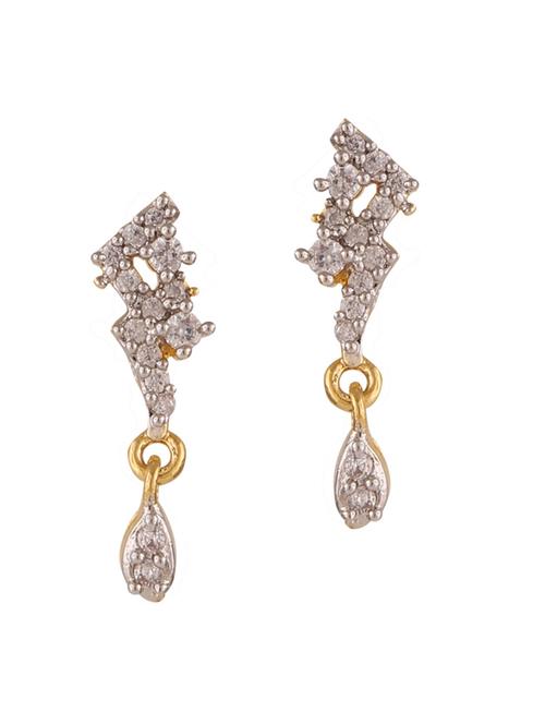 parijaat pack of cz stud earrings - 12796910 - Standard Image - 1