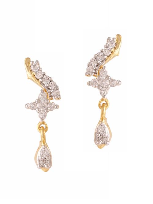 parijaat pack of cz stud earrings - 12796915 - Standard Image - 1