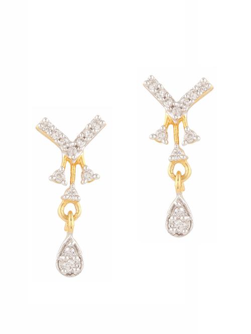 parijaat pack of cz stud earrings - 12796928 - Standard Image - 1