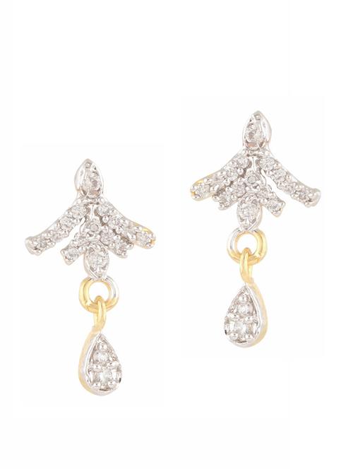 parijaat pack of cz stud earrings - 12796929 - Standard Image - 1