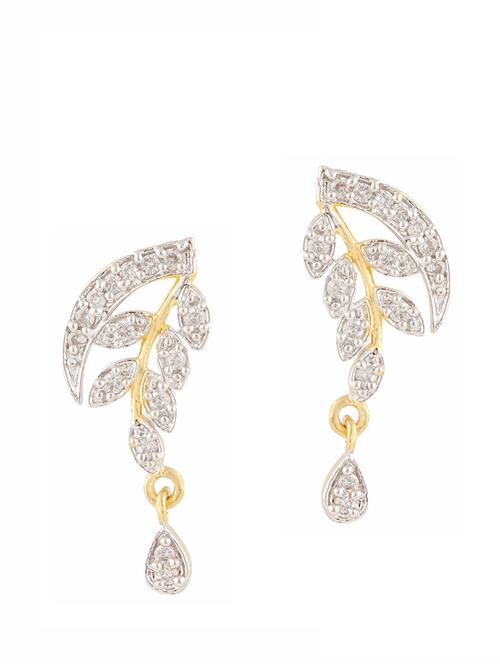 parijaat pack of cz stud earrings - 12796931 - Standard Image - 1