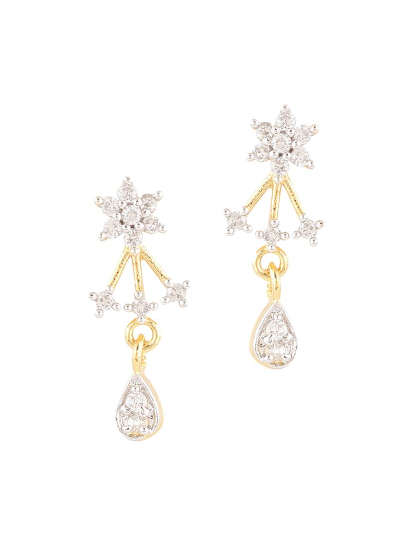 parijaat pack of cz stud earrings - 12796937 - Zoom Image - 1