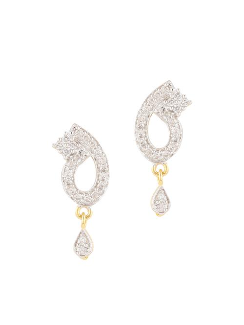 parijaat pack of cz stud earrings - 12796938 - Standard Image - 1