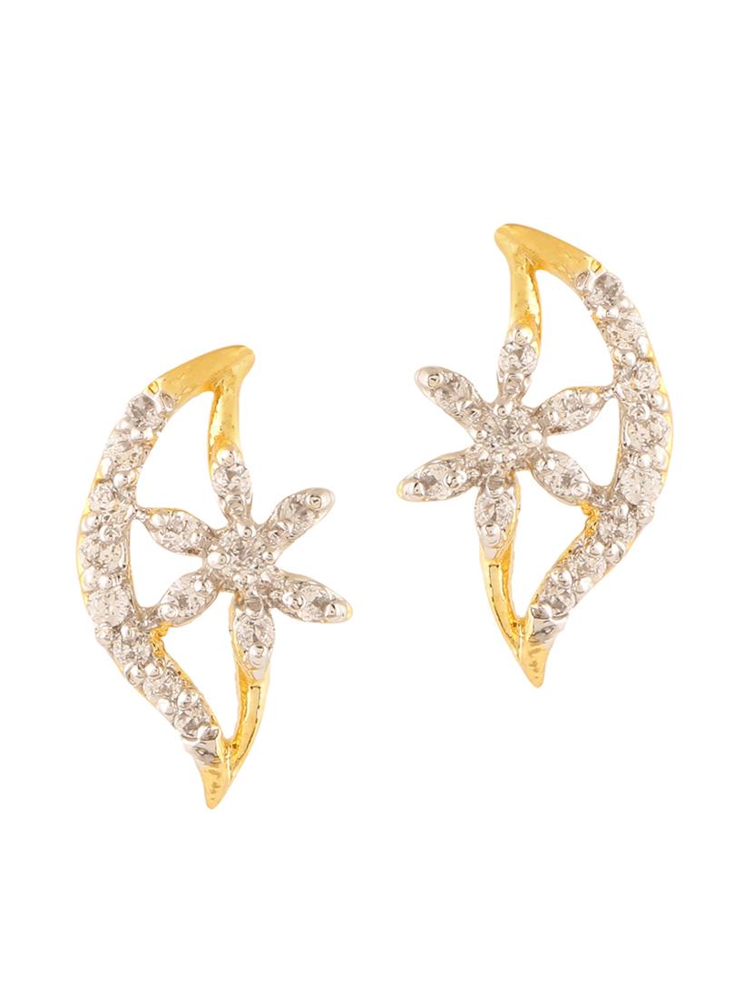 parijaat pack of cz stud earrings - 12796955 - Zoom Image - 1