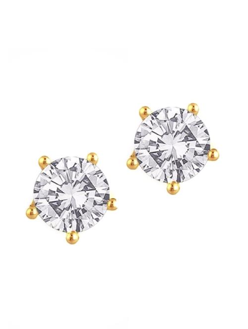 parijaat pack of cz stud earrings - 12797007 - Standard Image - 1