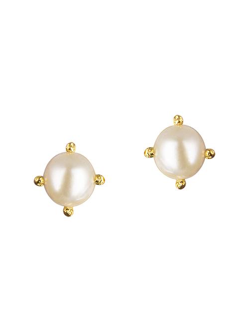parijaat pack of cz stud earrings - 12797009 - Standard Image - 1