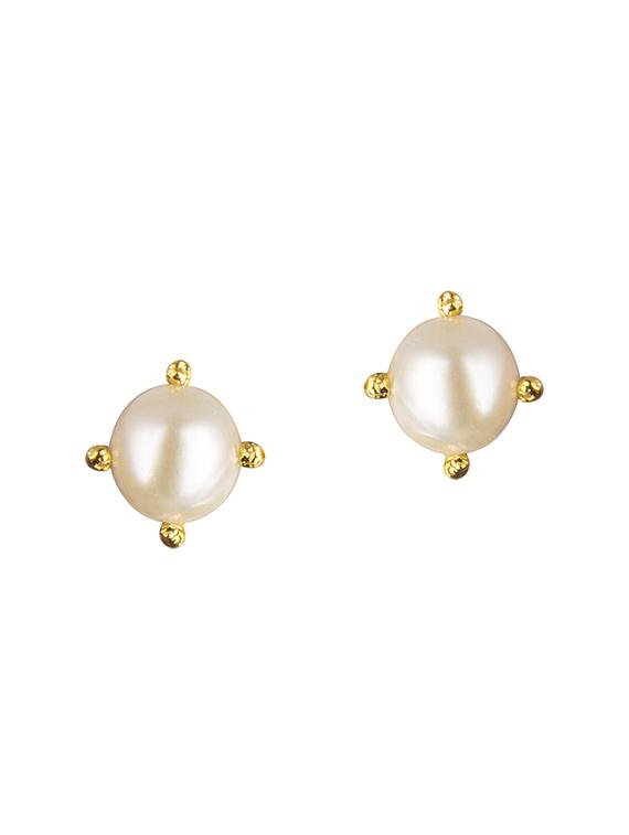parijaat pack of cz stud earrings - 12797009 - Zoom Image - 1