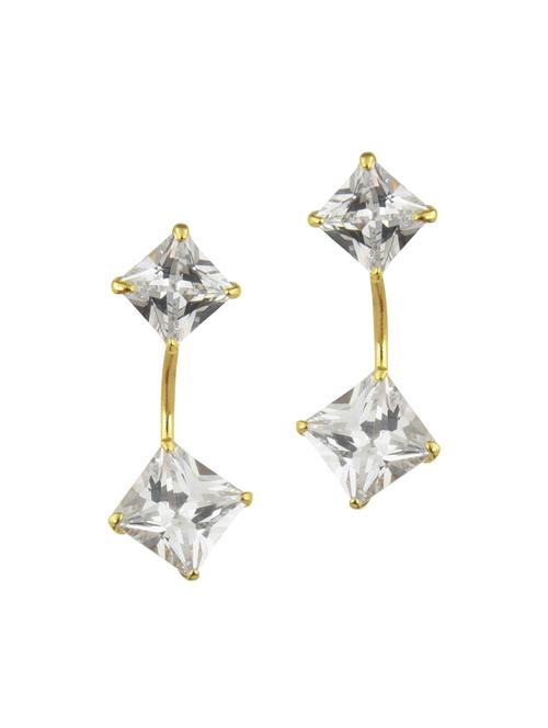 parijaat pack of cz stud earrings - 12797042 - Standard Image - 1