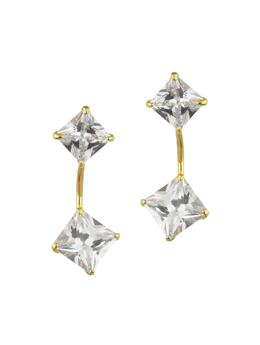 parijaat pack of cz stud earrings - 12797042 - Zoom Image - 1