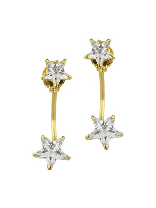 parijaat pack of cz stud earrings - 12797043 - Standard Image - 1